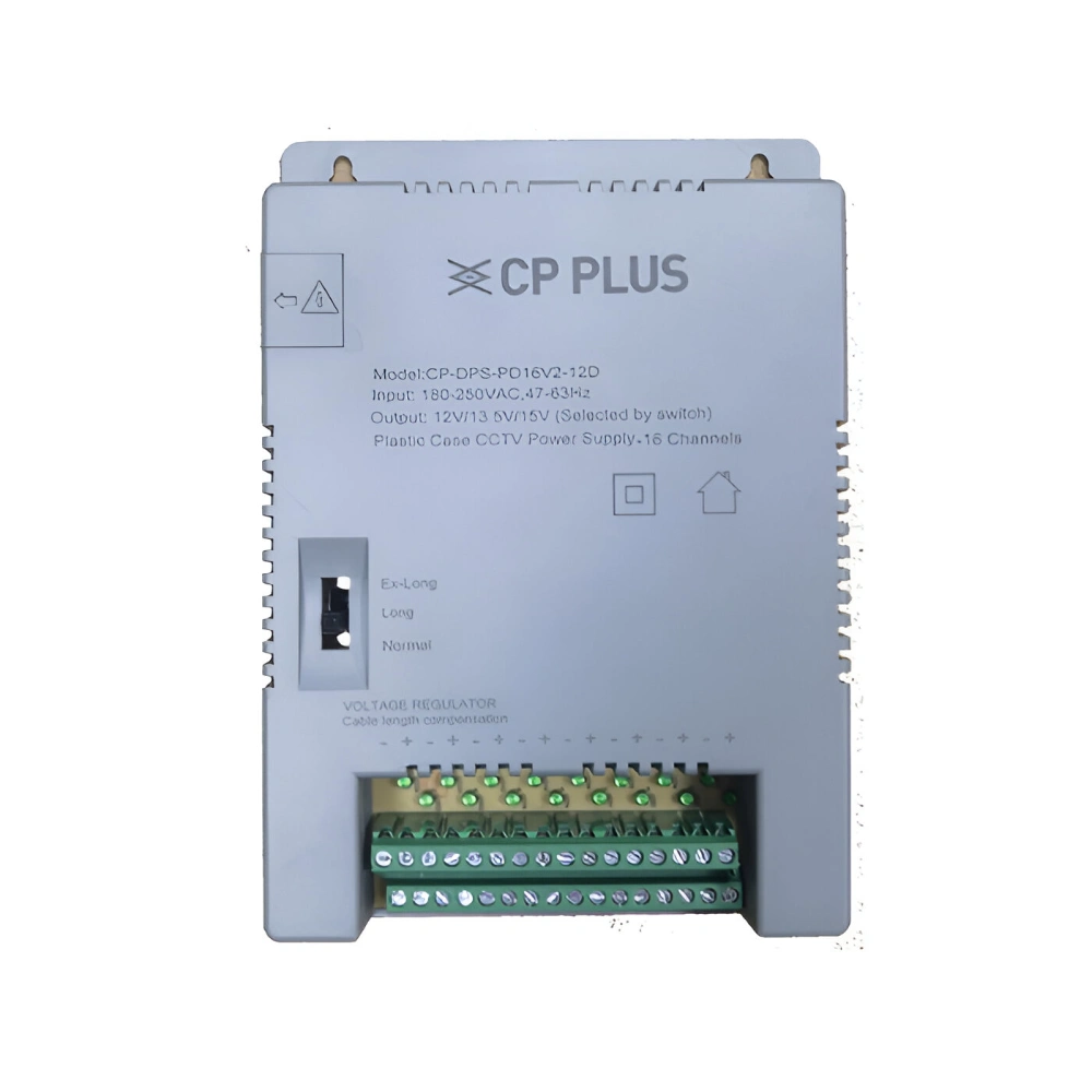 CP-Plus CCTV Power Supply Eco 16ch 12v/20a (PD16V2) view 2
